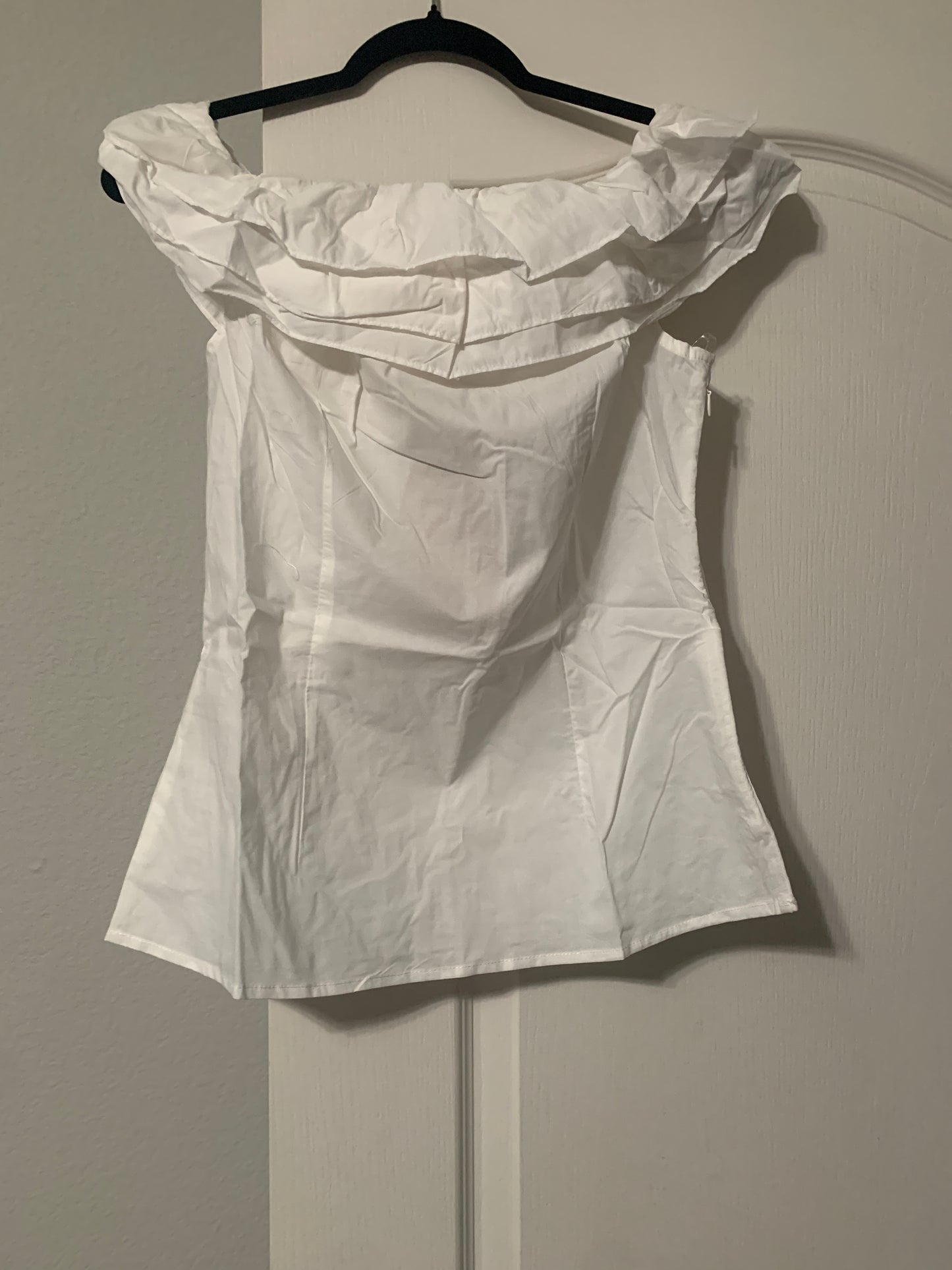 Ivory Triple Layered Off Shoulder Top