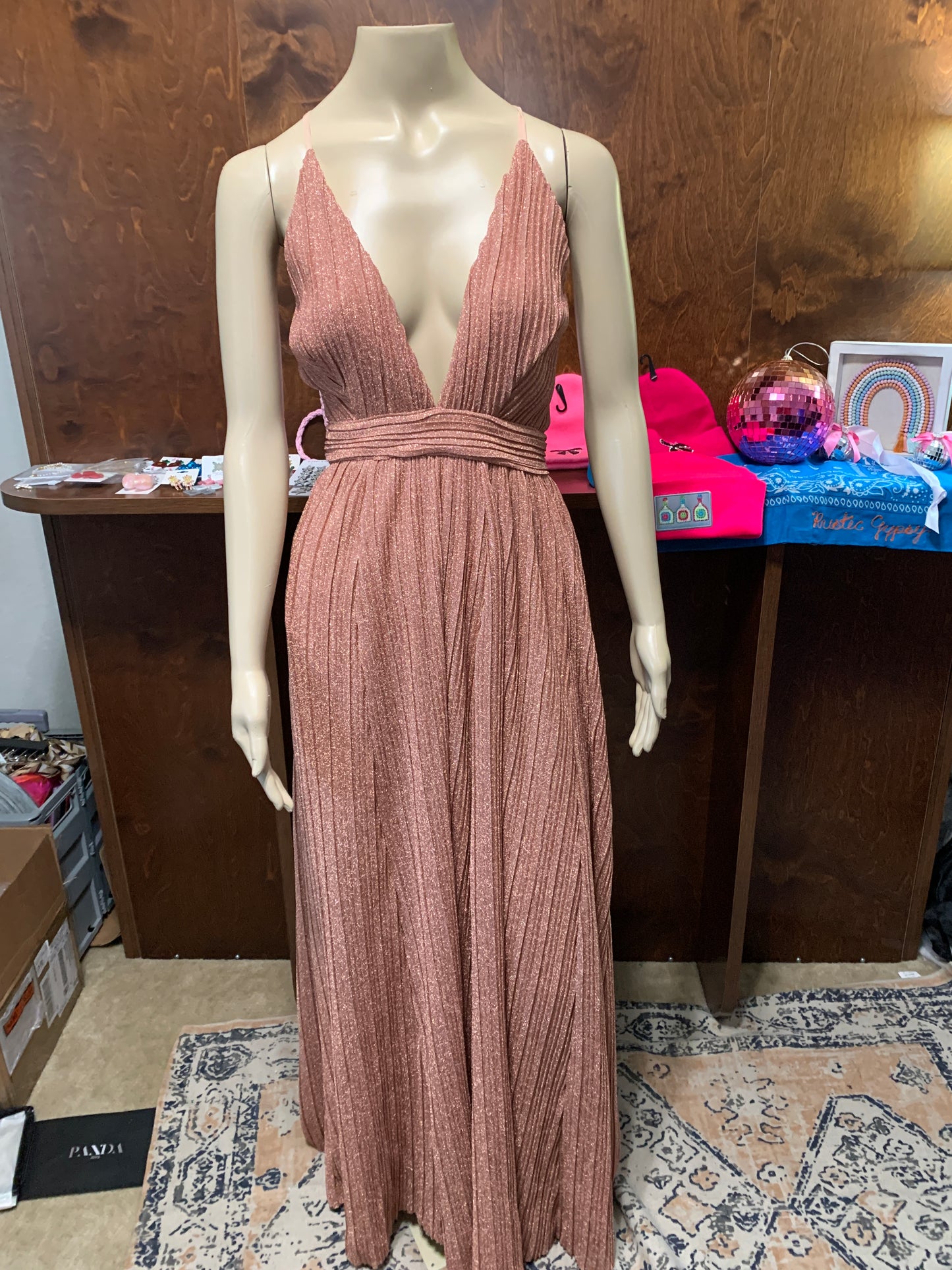 Rose Gold Long Dress