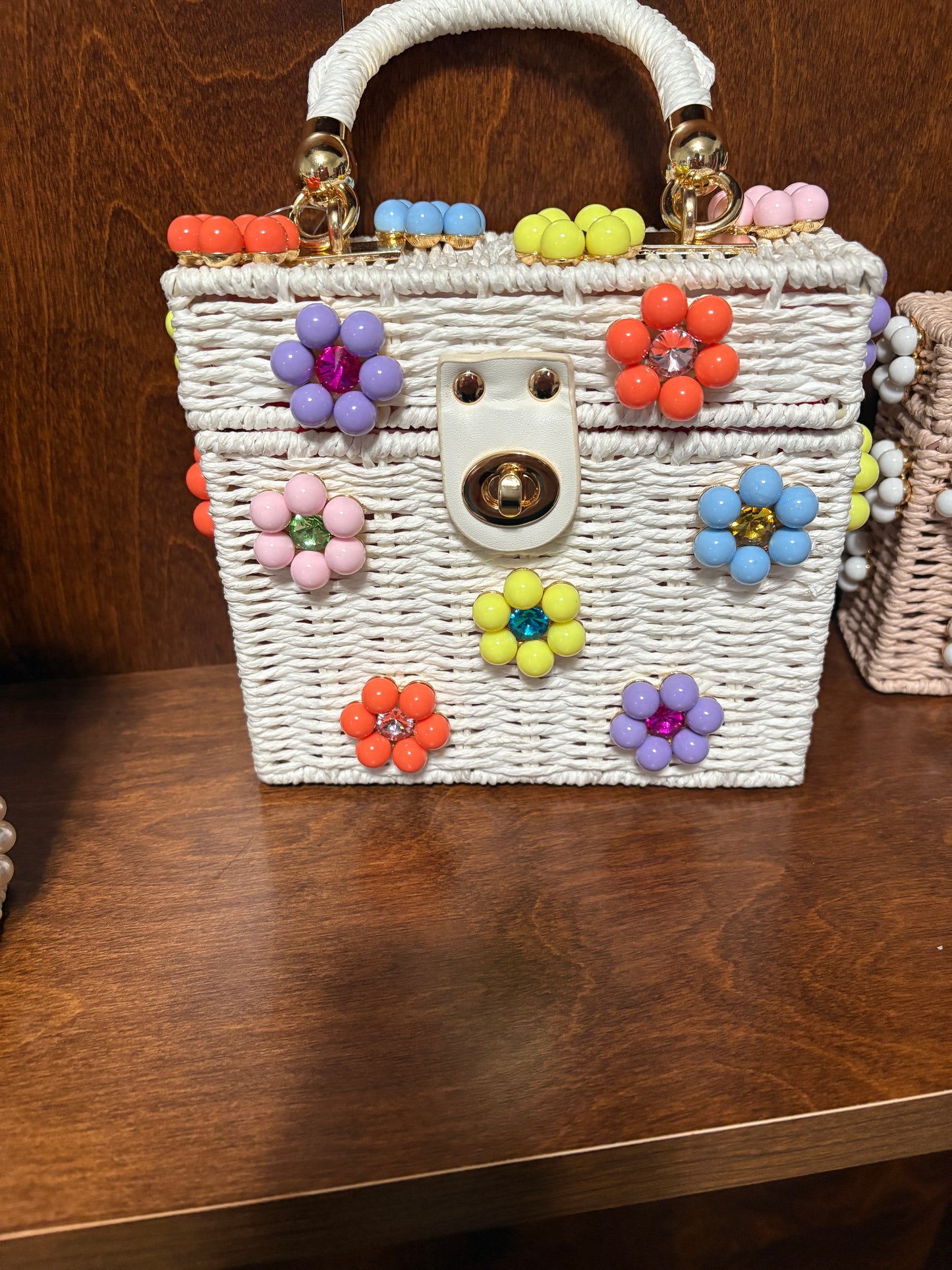 Multi-Color Daisy Flower Purse