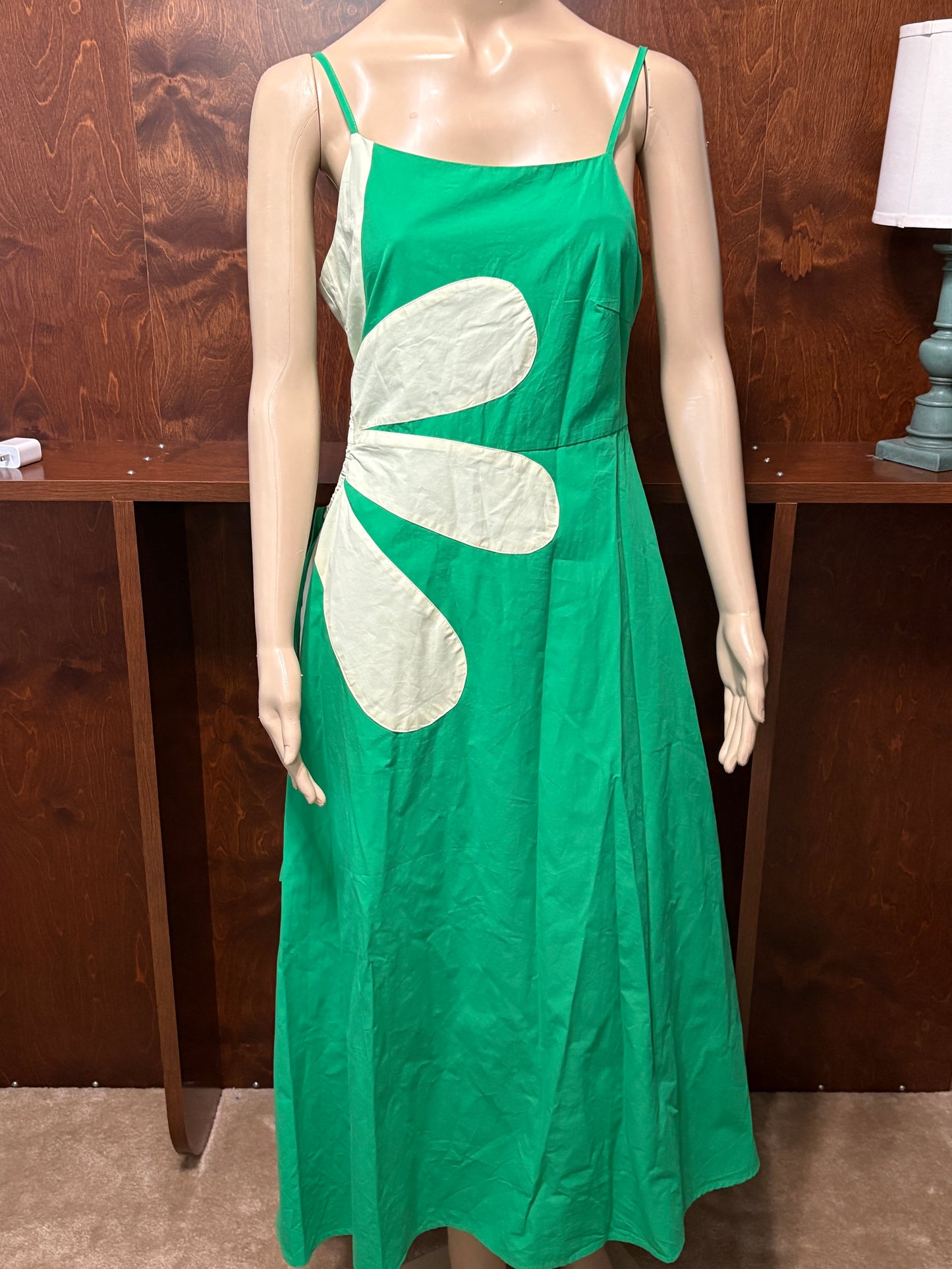 Emerald Side Cut Out Long Dress