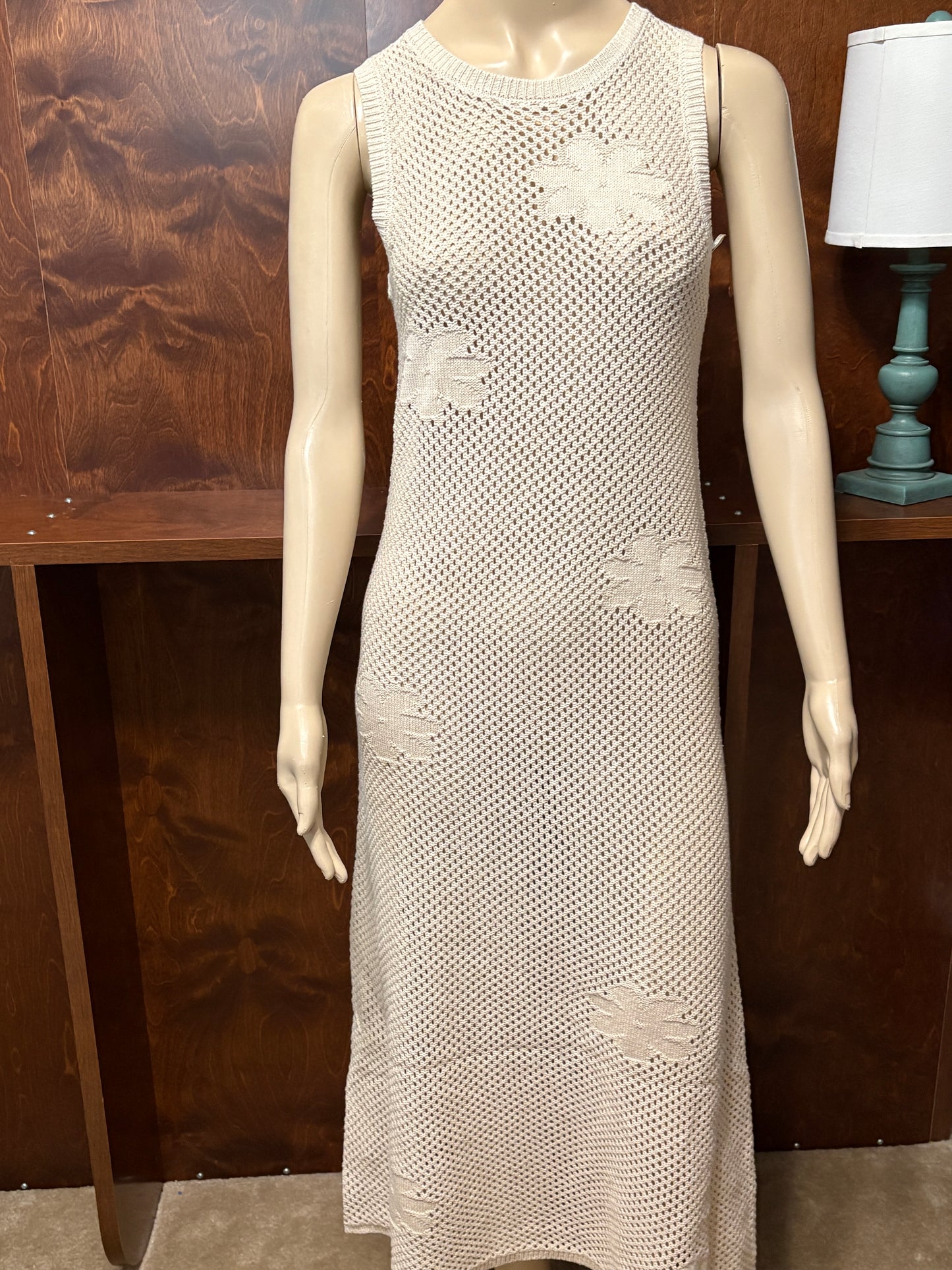 Natural Floral Maxi Dress