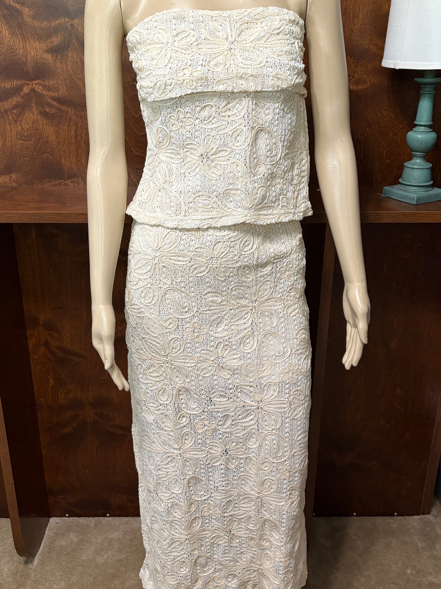 Natural Flower Lace Maxi