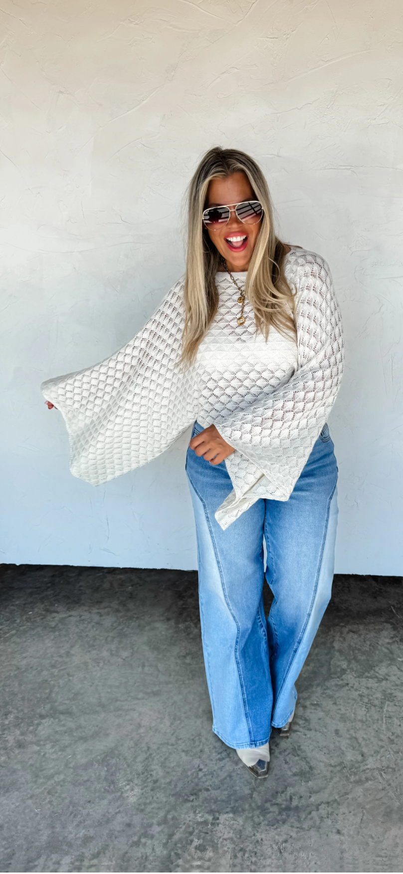 Black Free Spirit Bell Sleeve Top