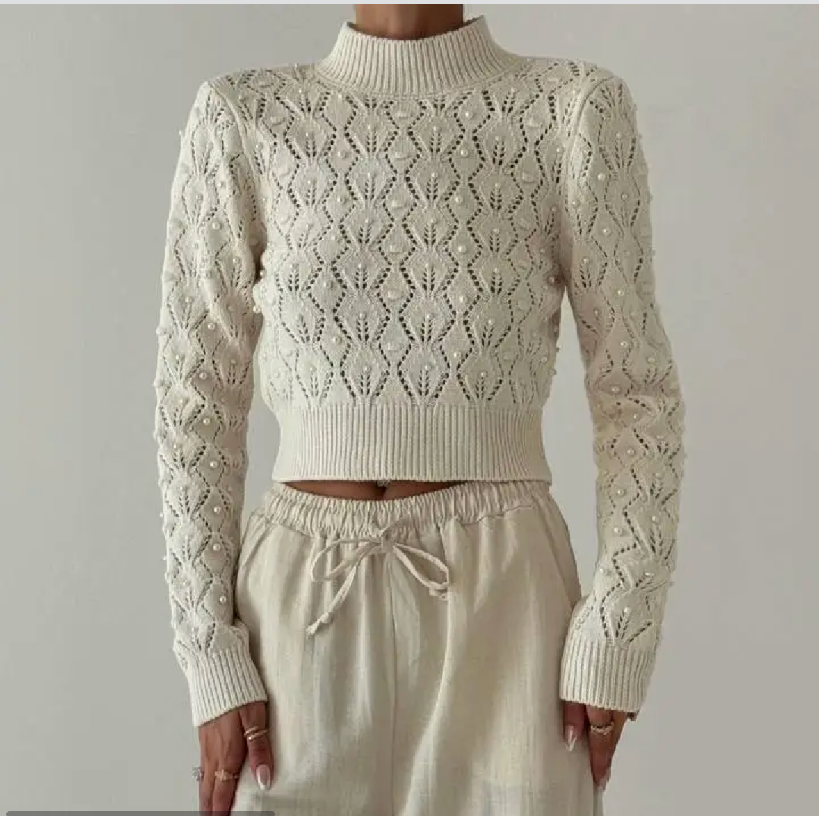 Pearl Embellished Sweater