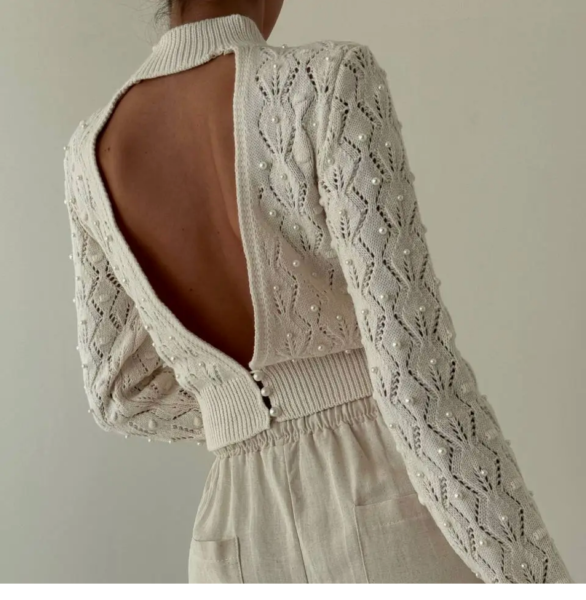 Pearl Embellished Sweater