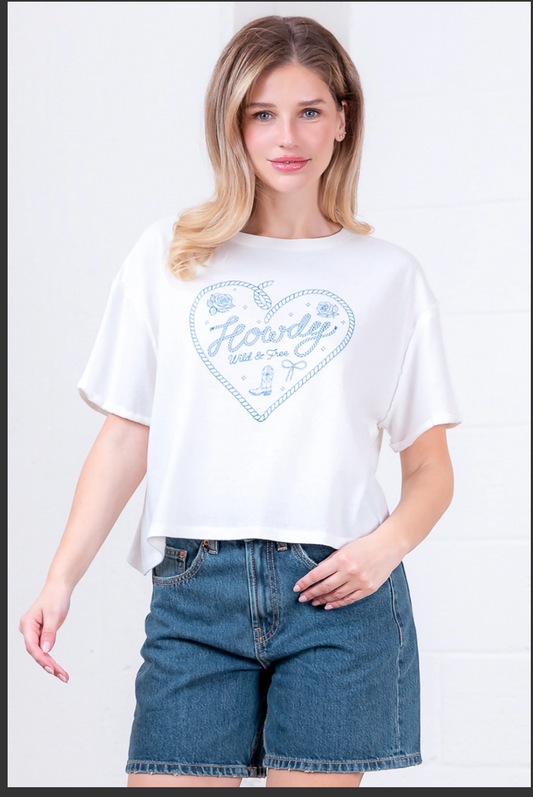 Howdy Wild & Free Tee