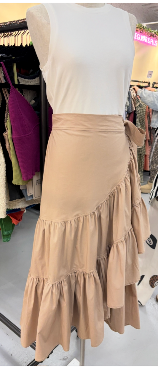 Mocha Tiered Tank Dress