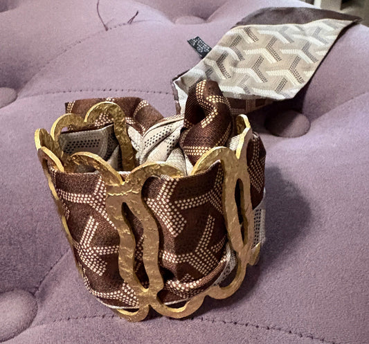 Brown Scarf Bracelet
