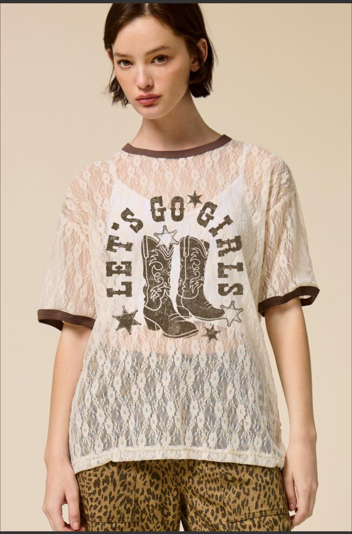 Lets Go Girls Lace T