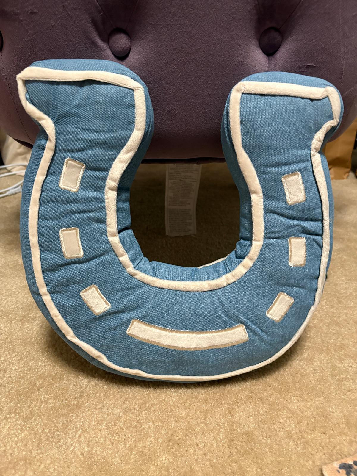 Denim Lucky U Pillow
