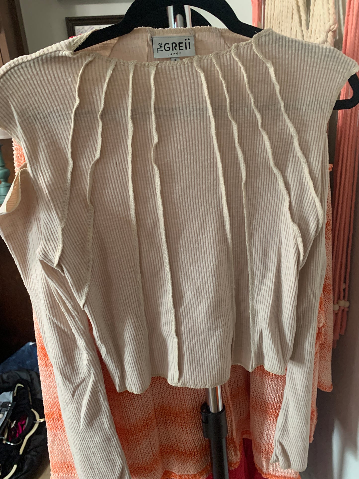 Mocha Open Shoulder Long Sleeve Crop Top