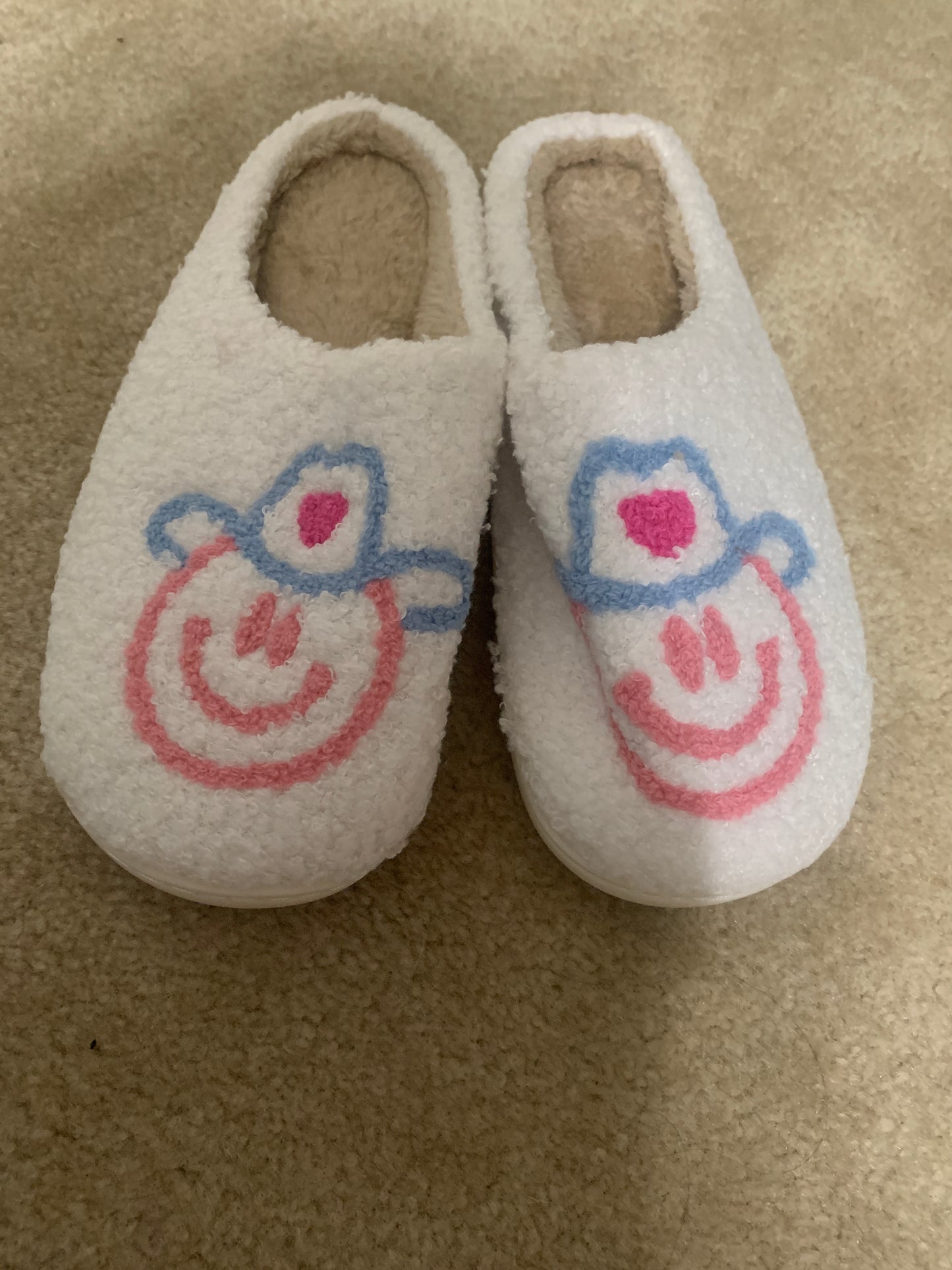 Smiley Face Texan Slippers