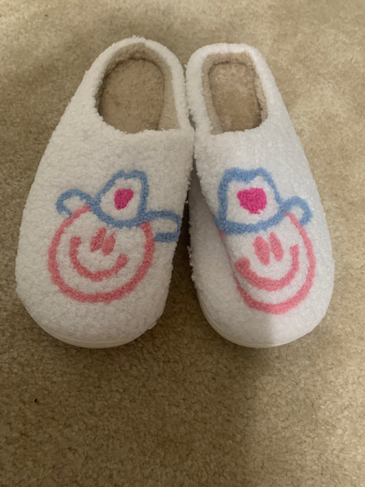 Smiley Face Texan Slippers