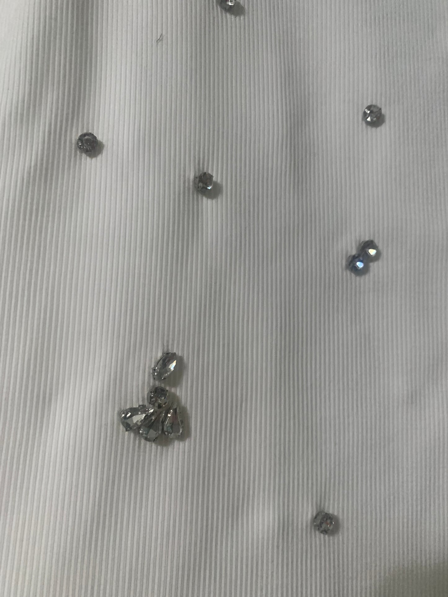 White Jewel Beaded Tank Top