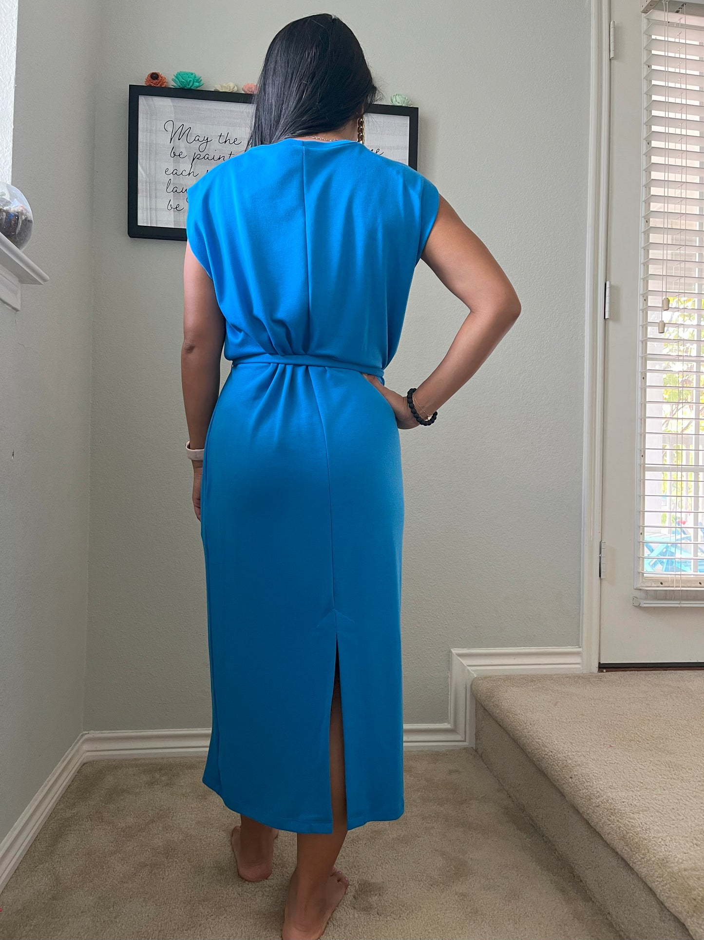 Charlotte Avery Cobalt Blue Midi Dress