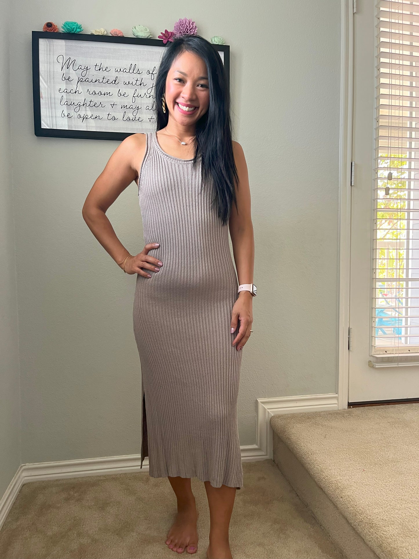 BY Together Ribbed Sweater Dress