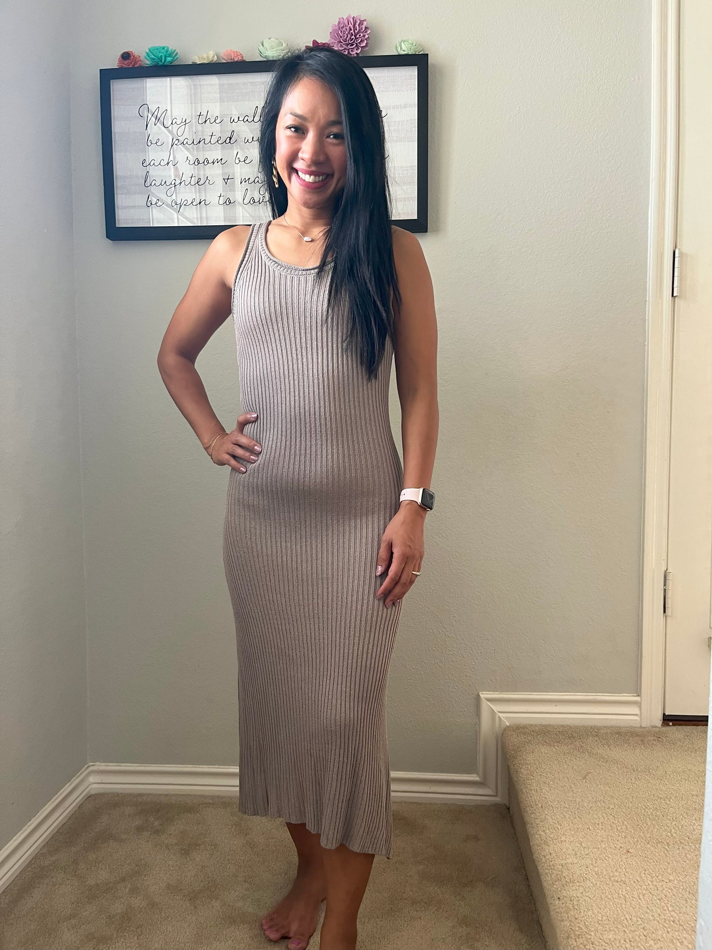 BY Together Ribbed Sweater Dress