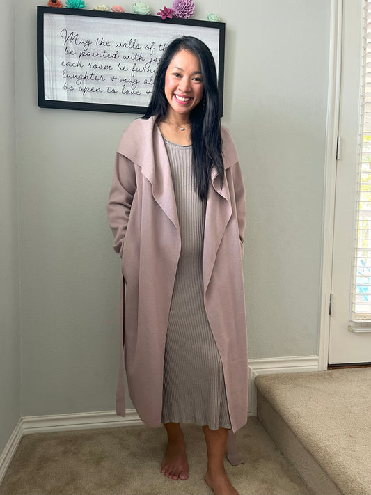 Petal Dew Mauve Cardigan
