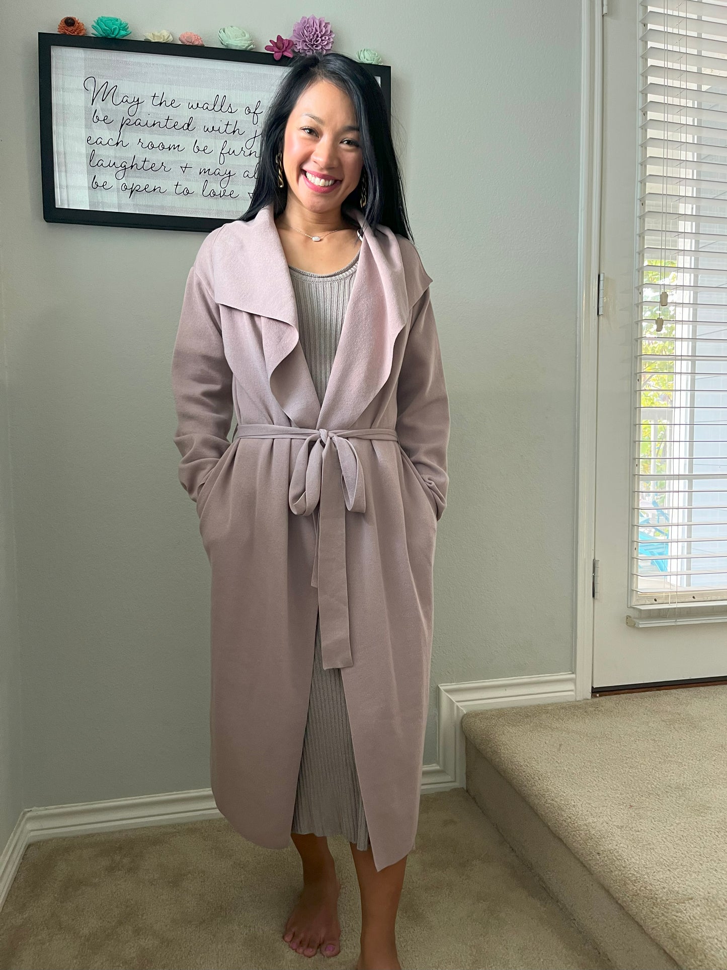 Petal Dew Mauve Cardigan