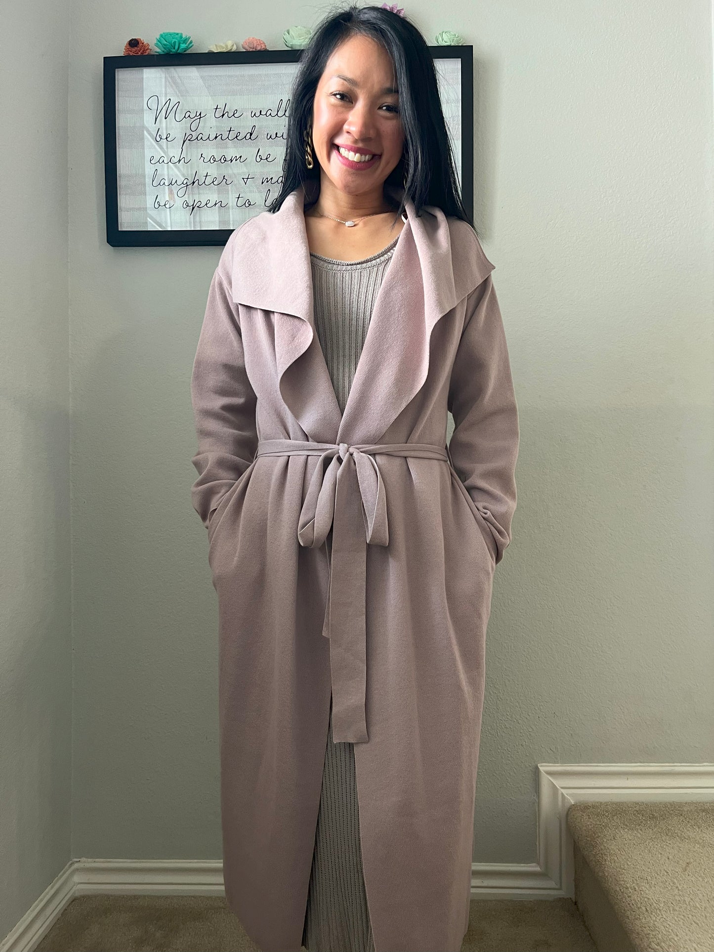 Petal Dew Mauve Cardigan