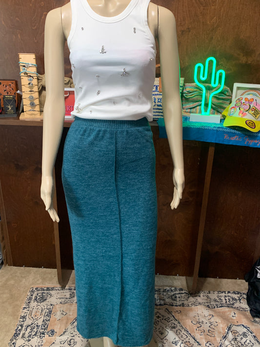 Hunter Green Long Skirt