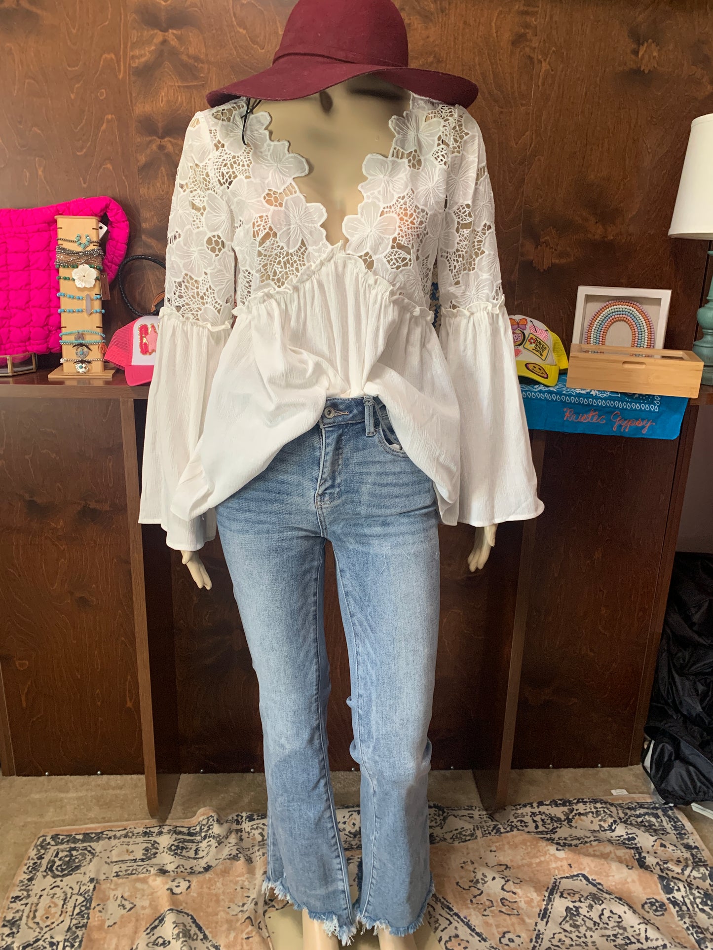 Floral Chiffon Long Sleeve