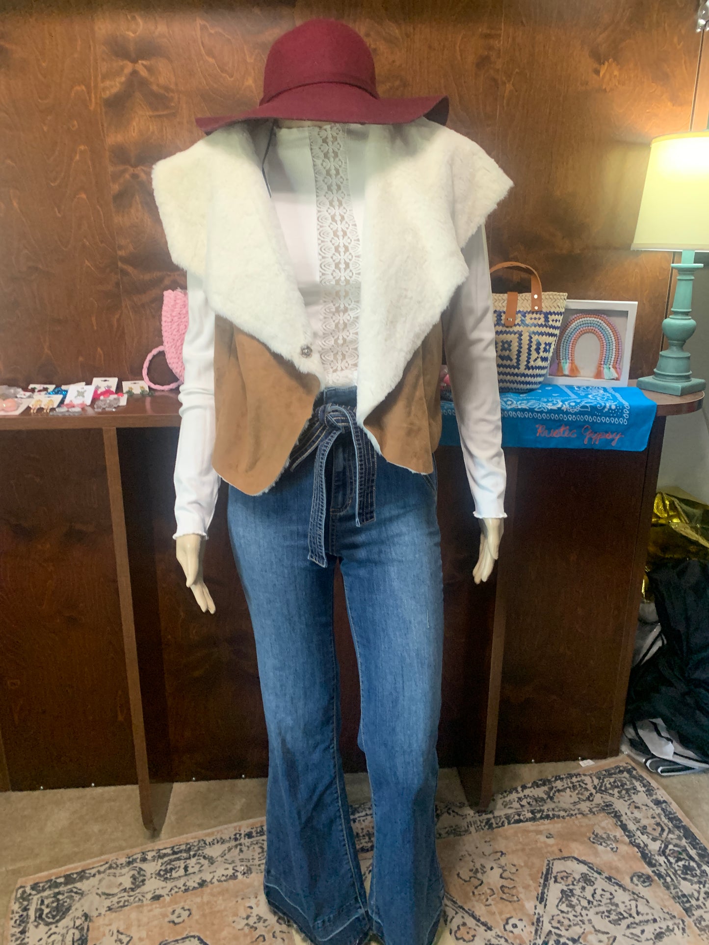 Brown Suede Vest