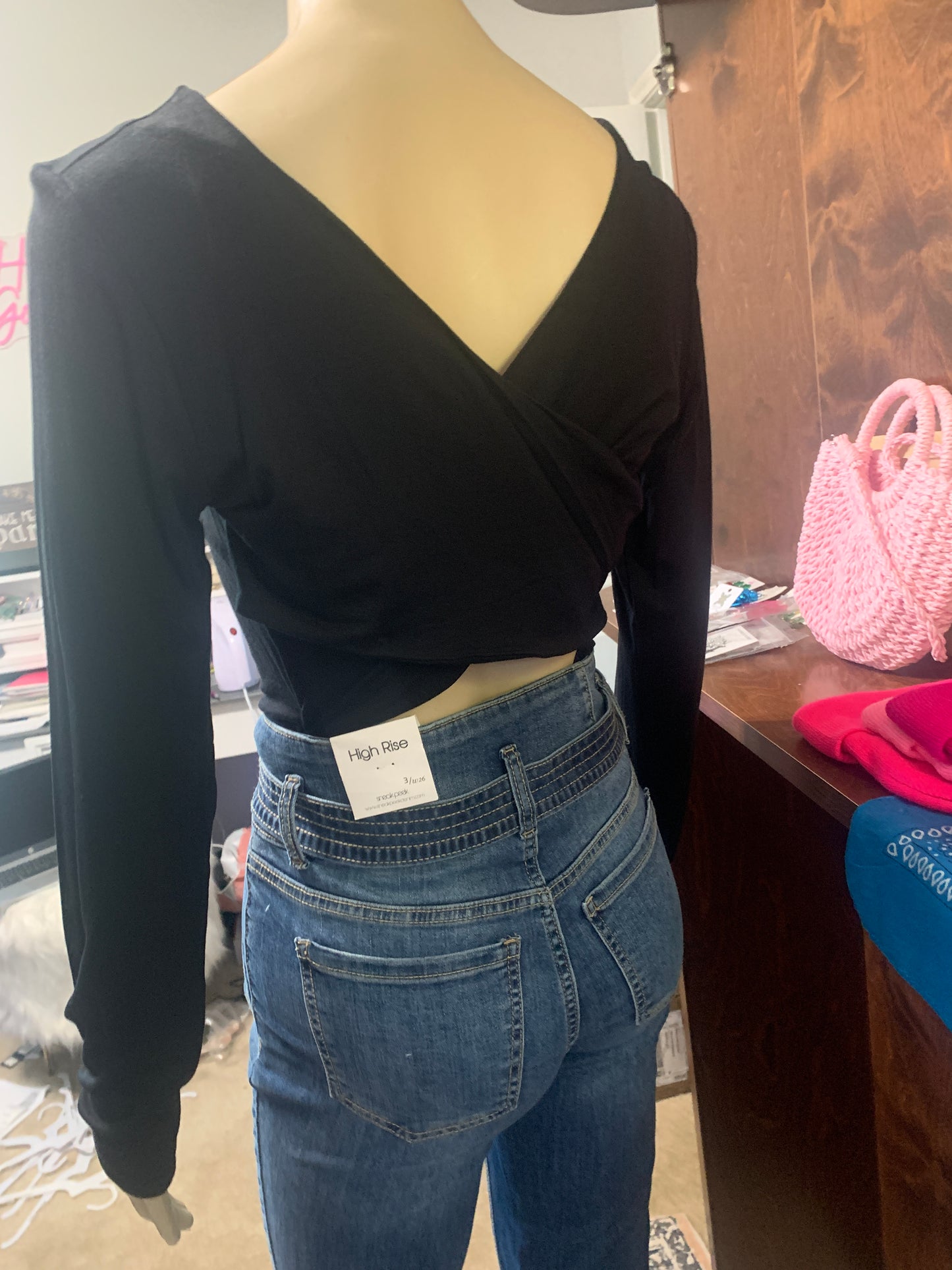 Black X Back Bodysuit