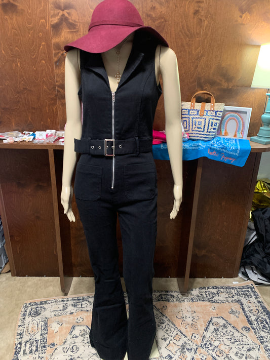 Black Bell Bottom Jumpsuit