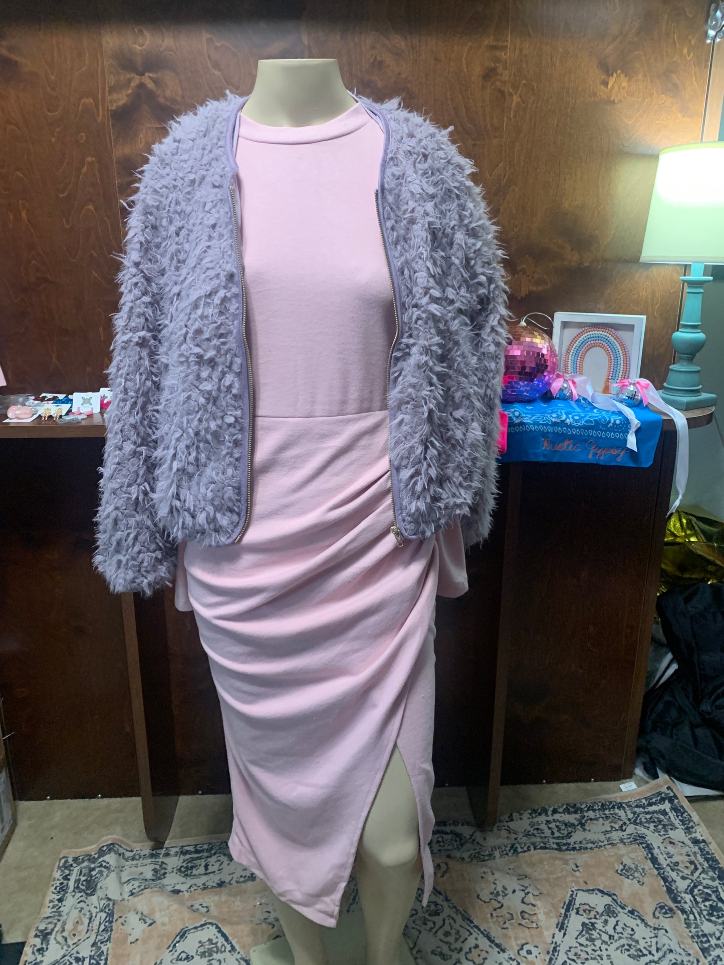Lavender Fuzzy Coat