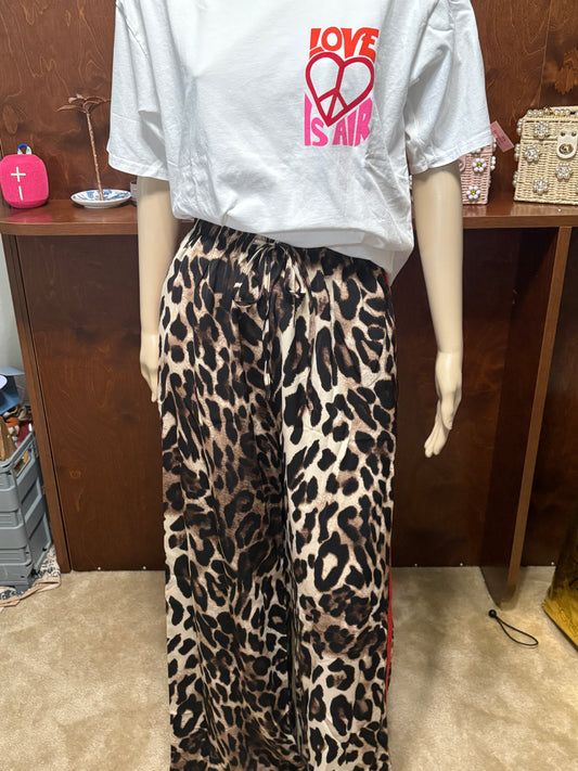 Leopard Flowy Pants