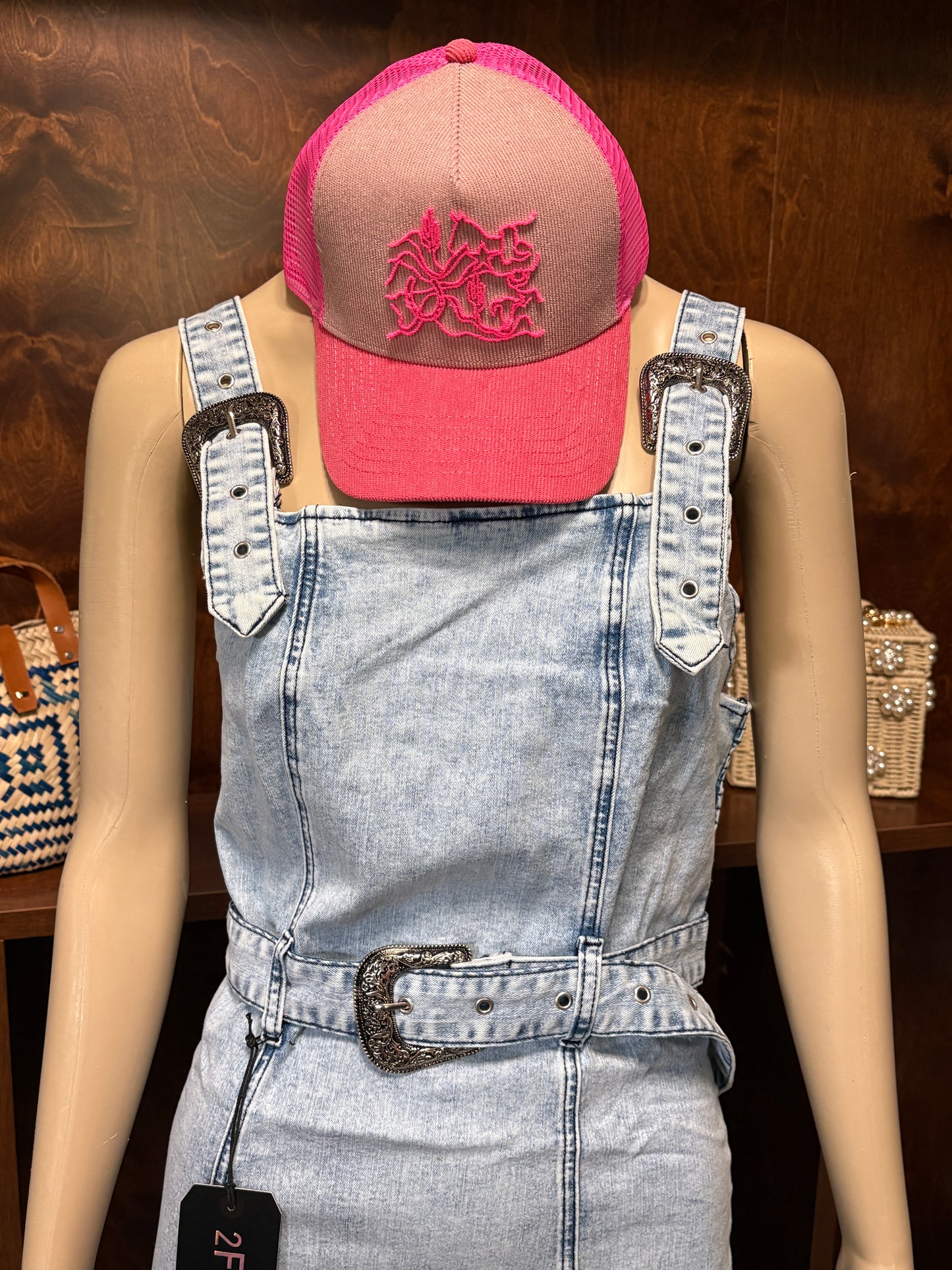 Pink Wavy Western Hat