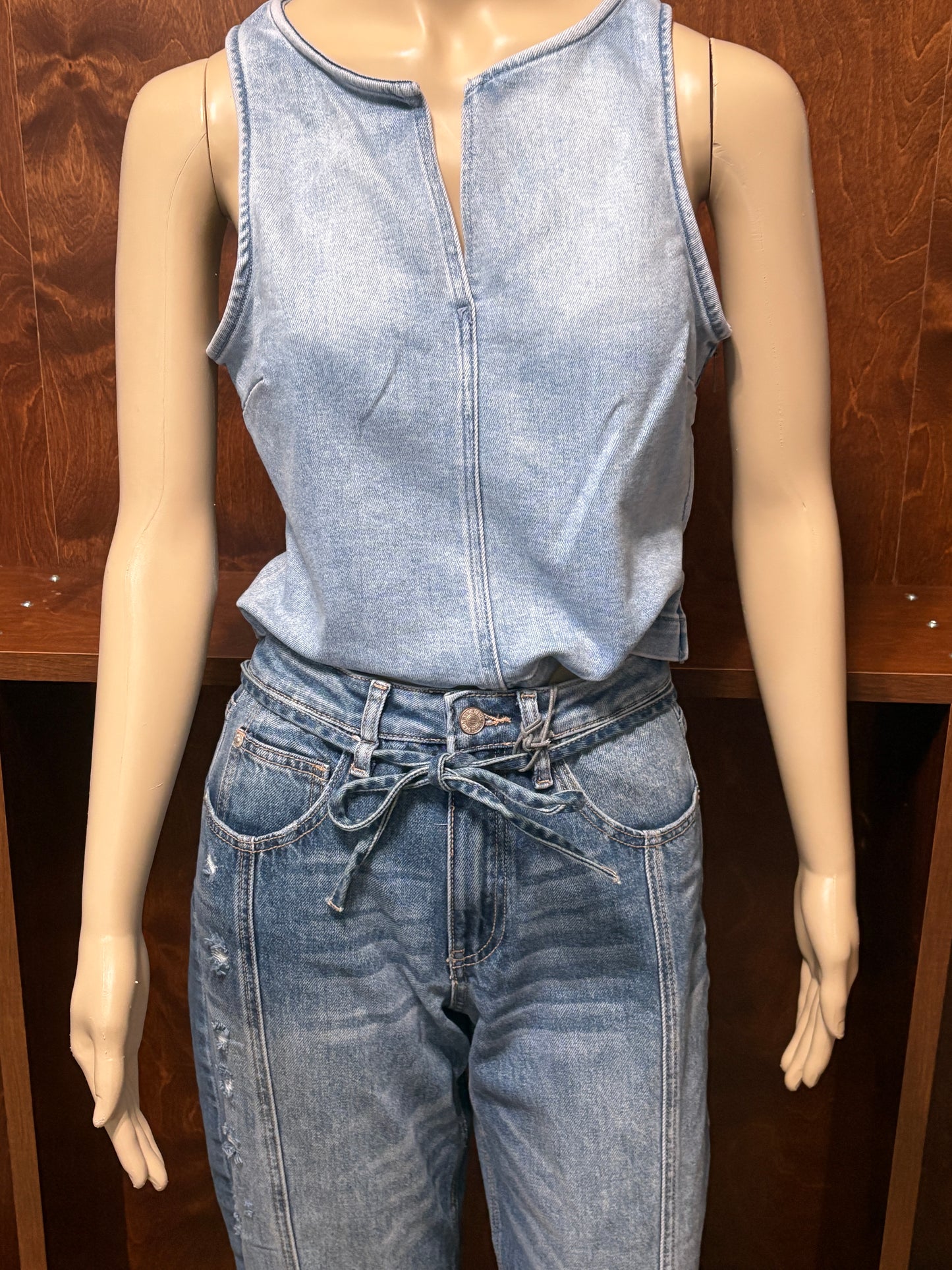 Light Denim Tank Top