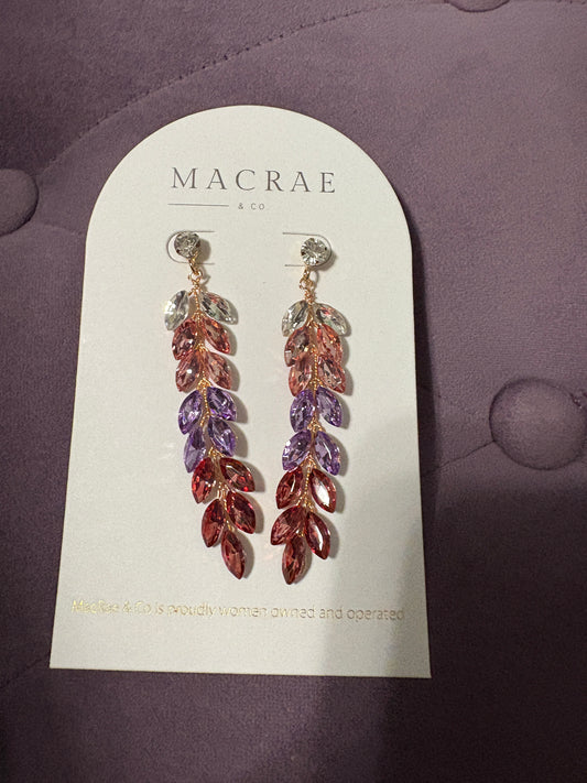 Macrae Pink Ombre Earrings