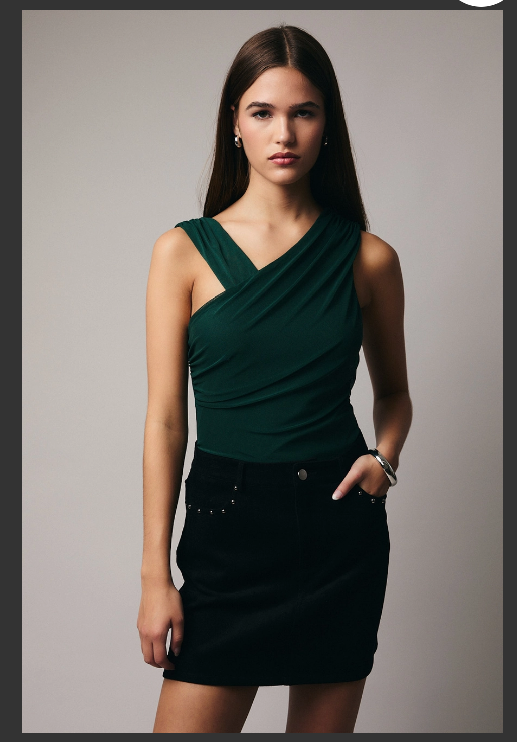 Hunter Green Mesh Bodysuit